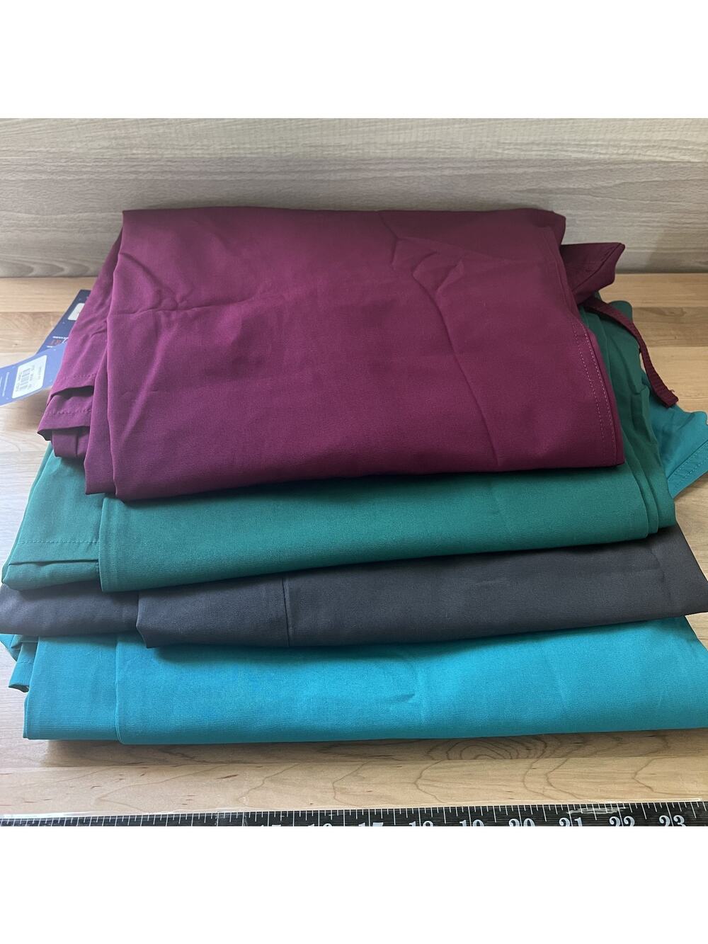 Cherokee Scrubs Women Pants set 4x Medical Scrubs Workwear Maroon Green Gray Blu